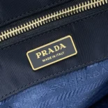 Prada Women Mariner Large Re-Nylon Shoulder Bag-Navy 1BC244