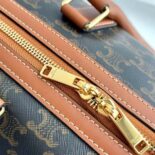 Celine Unisex Large Travel Bag in Triomphe Canvas with Celine Print