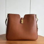 Celine Women Medium Camille 16 Soft Bag in Smooth Calfskin-Brown