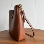 Celine Women Medium Camille 16 Soft Bag in Smooth Calfskin-Brown