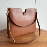 Celine Women Medium Camille 16 Soft Bag in Smooth Calfskin-Brown