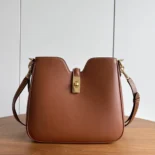 Celine Women Small Camille 16 Soft Bag in Smooth Calfskin-Black