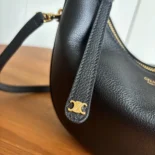Celine Women Teen Celine Llulu in Grained Calfskin-Black