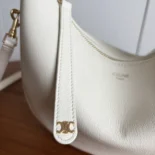 Celine Women Teen Celine Llulu in Grained Calfskin-White