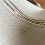 Celine Women Teen Celine Llulu in Grained Calfskin-White