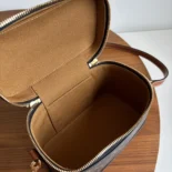Celine Women Vanity in Triomphe Canvas and Calfskin 119462BZJ