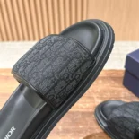 Dior Unisex Aqua Sandal Black Dior Oblique Jacquard