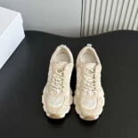 Dior Unisex Chrono Sneaker Beige Mesh and Suede Calfskin KCK414SUH