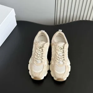 Dior Unisex Chrono Sneaker Beige Mesh and Suede Calfskin KCK414SUH