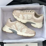 Dior Unisex Chrono Sneaker Beige Mesh and Suede Calfskin KCK414SUH