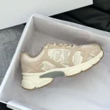 Dior Unisex Chrono Sneaker Beige Mesh and Suede Calfskin KCK414SUH
