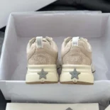 Dior Unisex Chrono Sneaker Beige Mesh and Suede Calfskin KCK414SUH