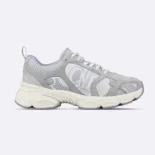 Dior Unisex Chrono Sneaker Gray Mesh and Suede Calfskin KCK414SUH