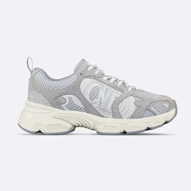 Dior Unisex Chrono Sneaker Gray Mesh and Suede Calfskin KCK414SUH