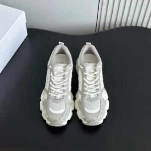 Dior Unisex Chrono Sneaker Gray Mesh and Suede Calfskin KCK414SUH