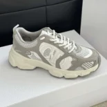 Dior Unisex Chrono Sneaker Gray Mesh and Suede Calfskin KCK414SUH