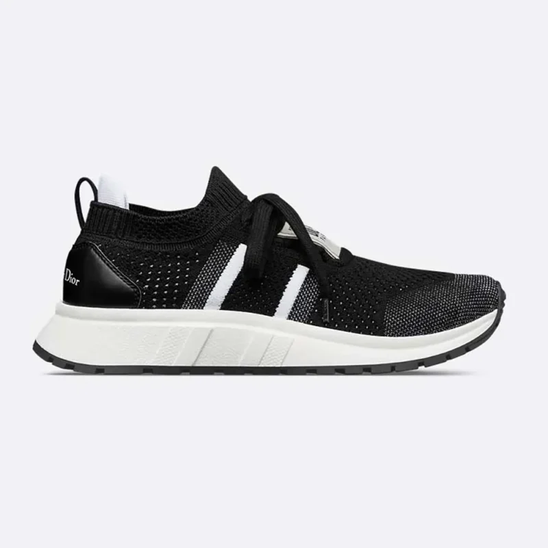Dior Unisex Run'n'Dior Sneaker Black and White Technical Mesh KCK447TLK
