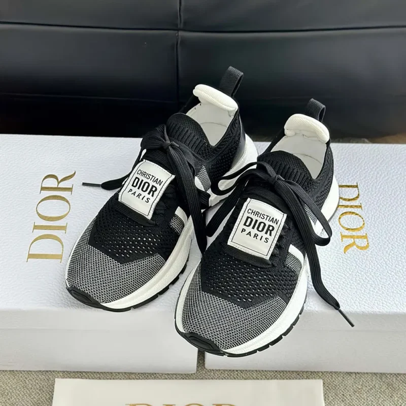 Dior Unisex Run'n'Dior Sneaker Black and White Technical Mesh KCK447TLK