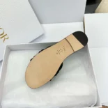 Dior Women Adiorable Slide Black Fringed Grosgrain KCO282GGN