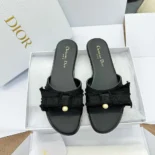Dior Women Adiorable Slide Black Fringed Grosgrain KCO282GGN