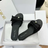 Dior Women Adiorable Slide Black Fringed Grosgrain KCO282GGN