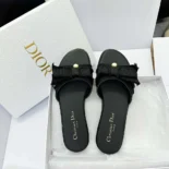 Dior Women Adiorable Slide Black Fringed Grosgrain KCO282GGN