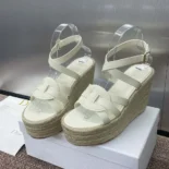 Dior Women D-Club Wedge Sandal White Calfskin KCO346CFY