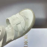 Dior Women D-Club Wedge Sandal White Calfskin KCO346CFY