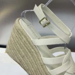 Dior Women D-Club Wedge Sandal White Calfskin KCO346CFY