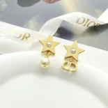 Dior Women Lucky Dior Earrings Gold-Finish Metal E3903WOMRS