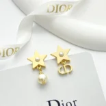 Dior Women Lucky Dior Earrings Gold-Finish Metal E3903WOMRS