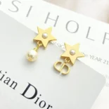 Dior Women Lucky Dior Earrings Gold-Finish Metal E3903WOMRS