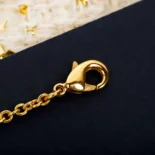 Dior Women Lucky Dior Necklace Gold-Finish Metal and White Resin Pearls