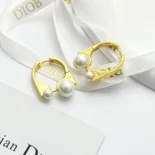 Dior Women Medium Dior Tribales New Look Earrings Gold-Finish and Silver-Finish Metal