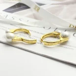 Dior Women Medium Dior Tribales New Look Earrings Gold-Finish and Silver-Finish Metal