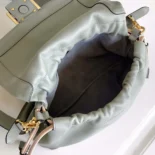 Fendi Women Mamma Baguette Medium Matcha Green Nappa Leather Bag