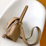 Fendi Women Mamma Baguette Medium Pale Brown Nappa Leather Bag