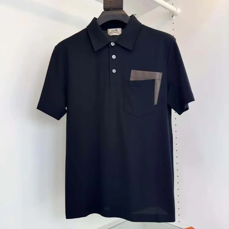 Hermes Men Polo Shirt with Pocket H557960HA67ME