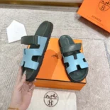 Hermes Unisex Chypre Sandal-Green/Blue H222299ZCX350