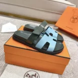 Hermes Unisex Chypre Sandal-Green/Blue H222299ZCX350