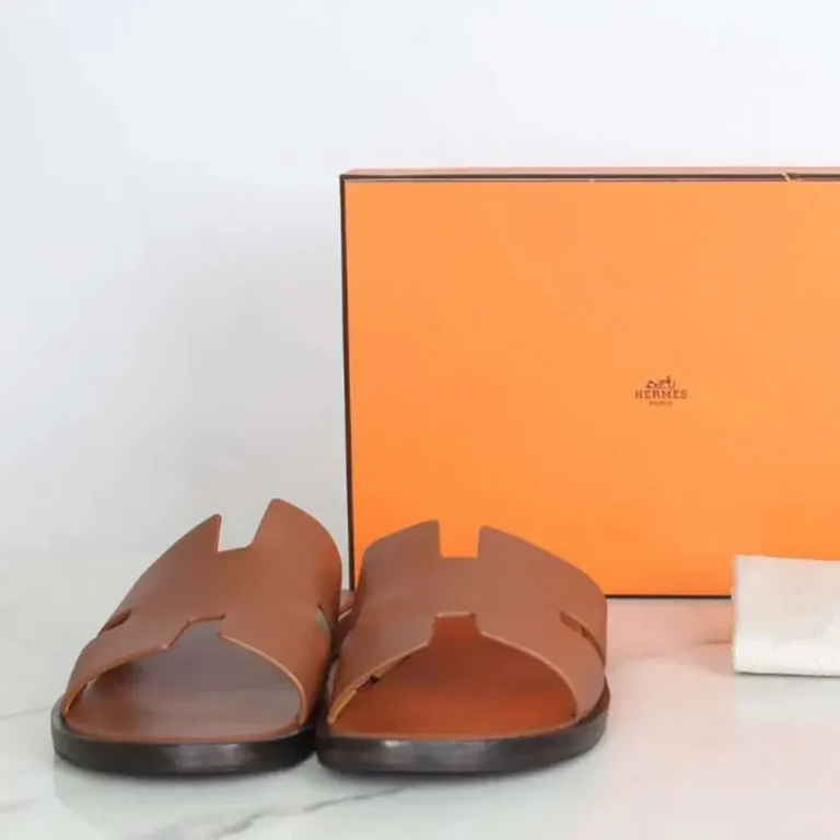 Hermes Unisex Izmir Sandal-Brown H041141ZH03390