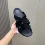 Hermes Unisex Kazimir Sandal-Black H251975ZHermes Unisex Kazimir Sandal-Black H251975Z
