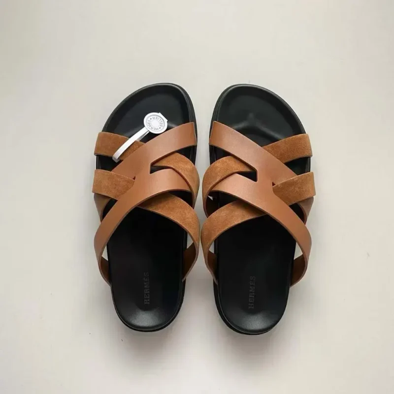 Hermes Unisex Kazimir Sandal-Brown H251976Z