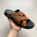 Hermes Unisex Kazimir Sandal-Brown H251976Z