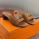 Hermes Women Gigi 50 Sandal-Brown H231063Z