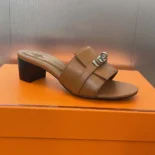 Hermes Women Gigi 50 Sandal-Brown H231063Z