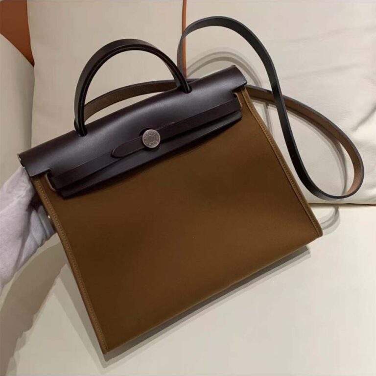 Hermes Women Herbag Zip 31 Bag-Brown/Black