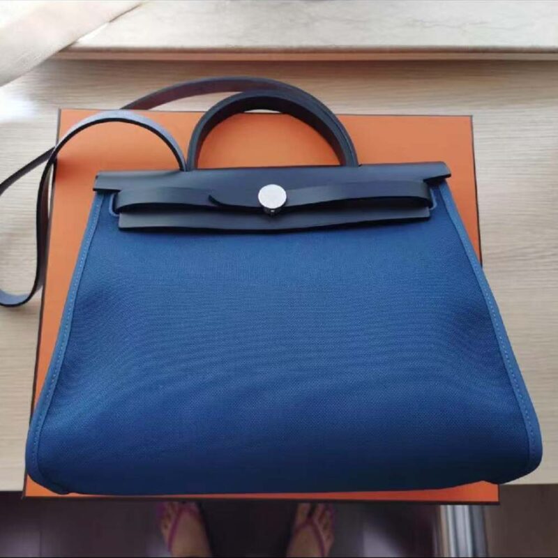 Hermes Women Herbag Zip 31 Bag-Navy/Black