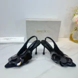 Jimmy Choo Women Isa 95 Black Mesh Paillette Pumps ISA95HBQ