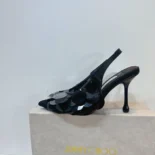 Jimmy Choo Women Isa 95 Black Mesh Paillette Pumps ISA95HBQ